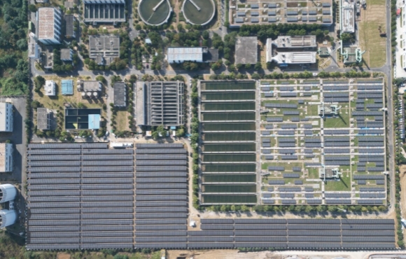 合肥市小倉房污水處理廠光伏擴建項目并網運行